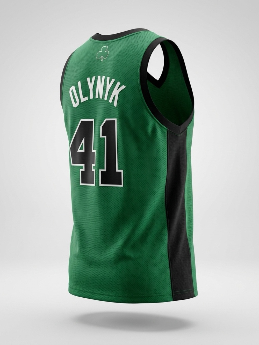 Adidas Green and Black Boston Celtics Olynyk Game Jersey #41 #basketball #nba